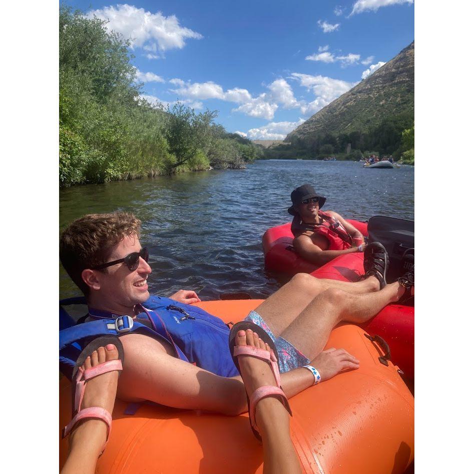 We floated the Provo River on Colleen's birthday