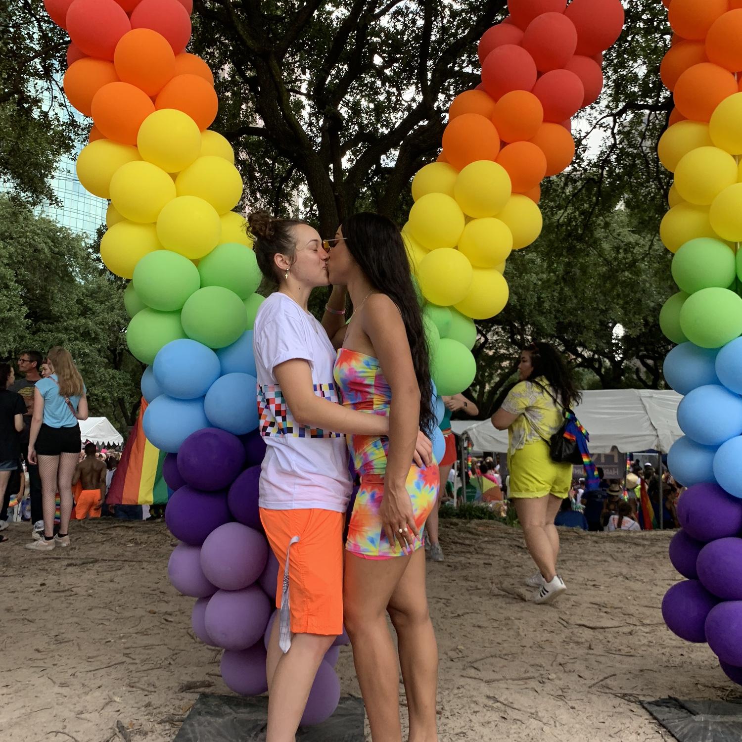 I visited Caroline in Houston for pride during summer break!