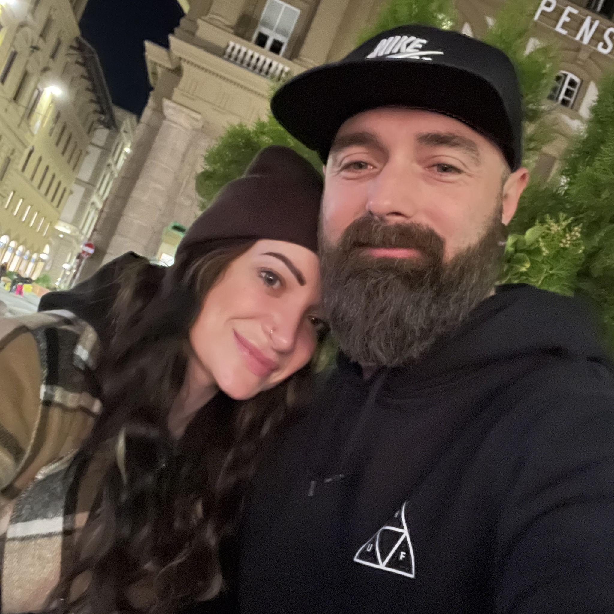 Enjoying a romantic stroll in Florence, Italy.