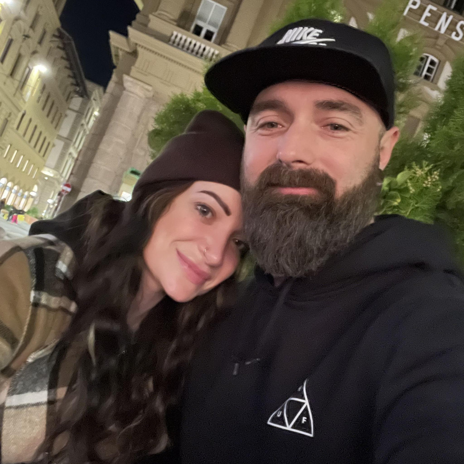 Enjoying a romantic stroll in Florence, Italy.