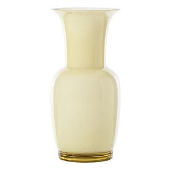 Venini Large Opalino Vase, Straw Yellow