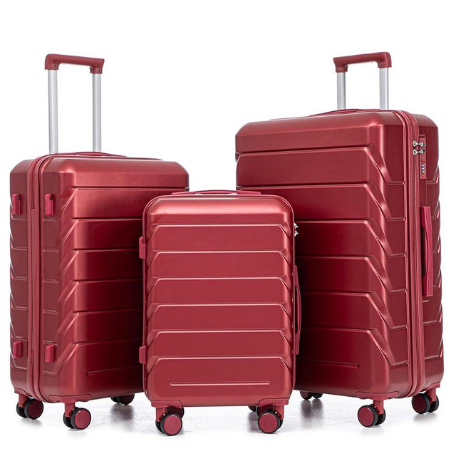Luggage Sets, ABS Hardside Combination Lock Spinner Wheels Lightweight Lock