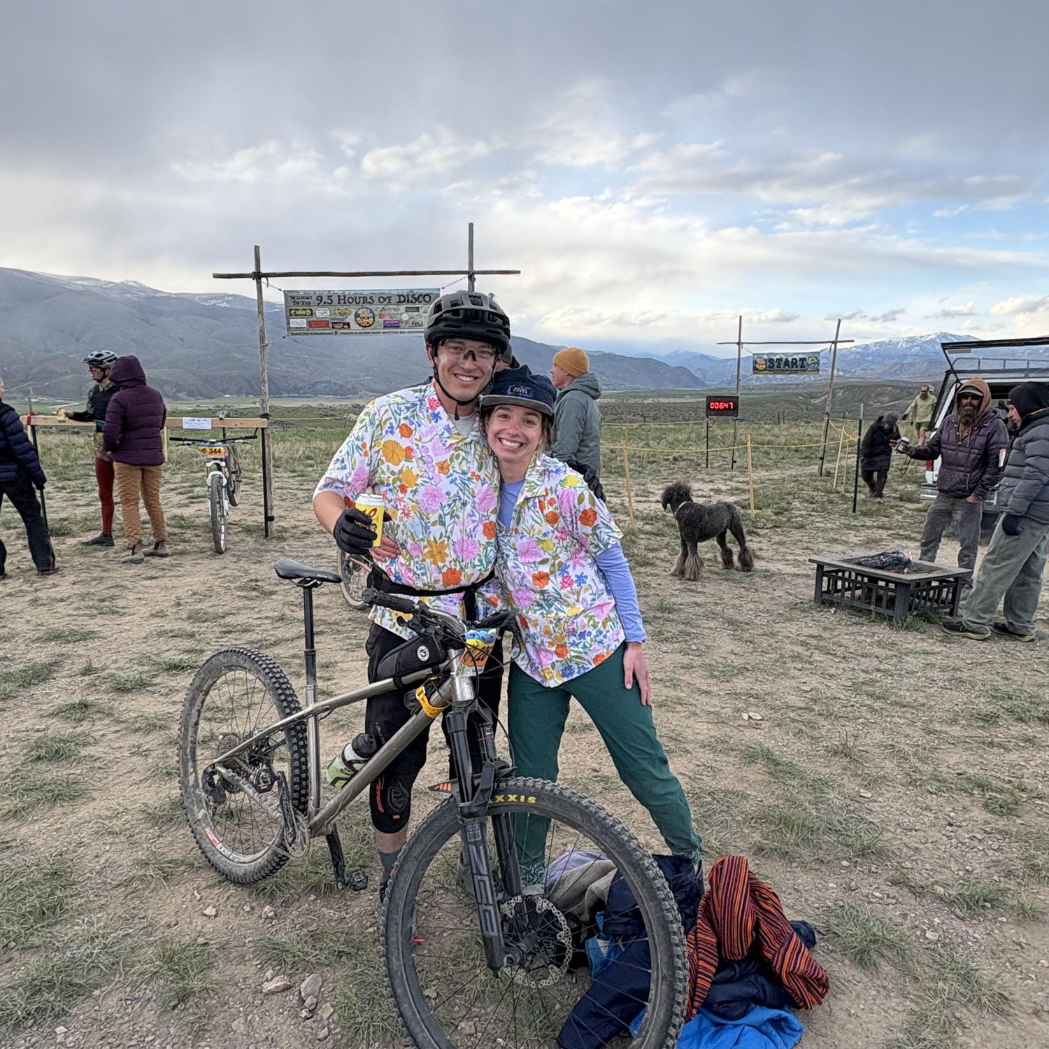 Duo mountain bike race in Salmon, ID, April 2026