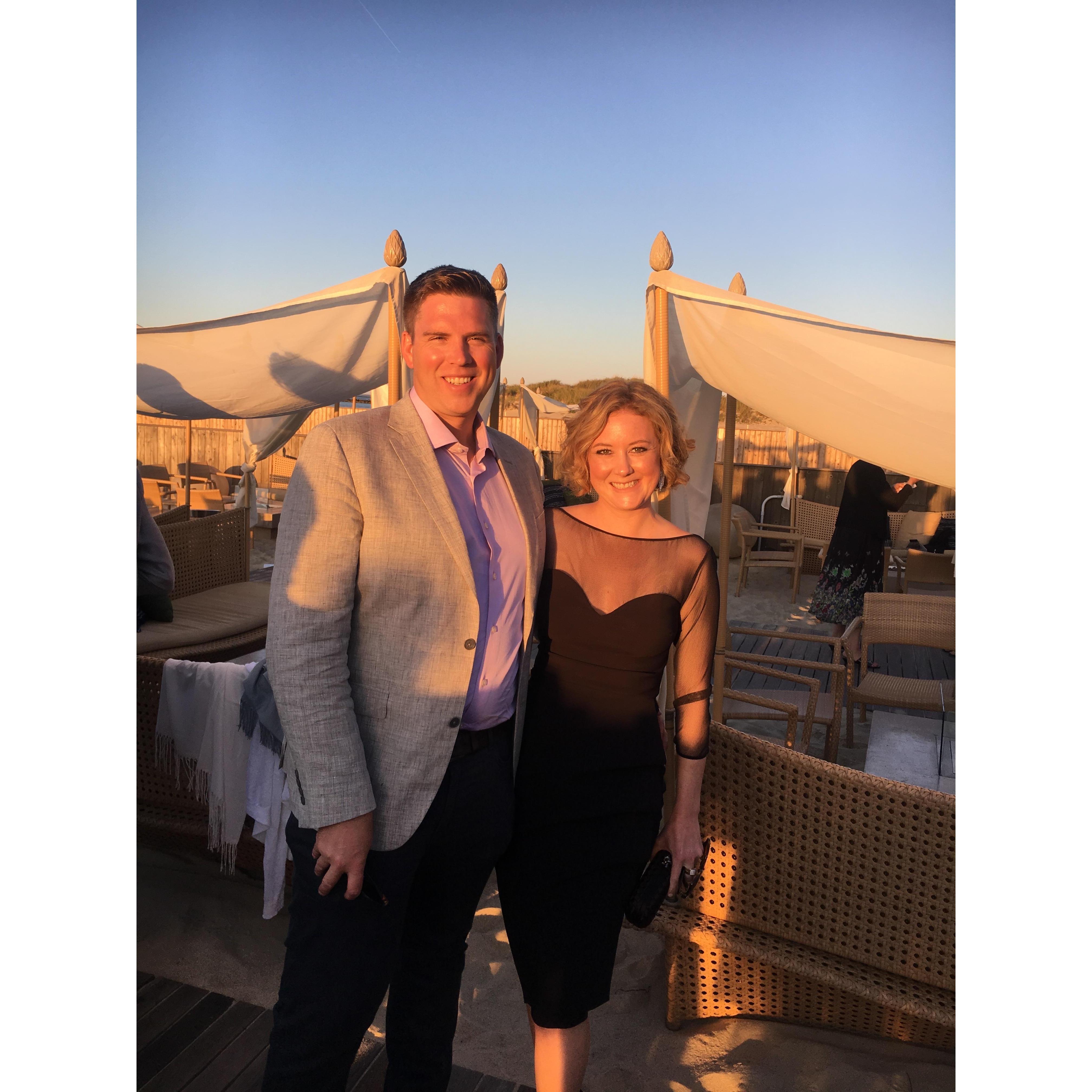 In Nantucket, at Alex's cousin Tyler and Allison's, wedding.
