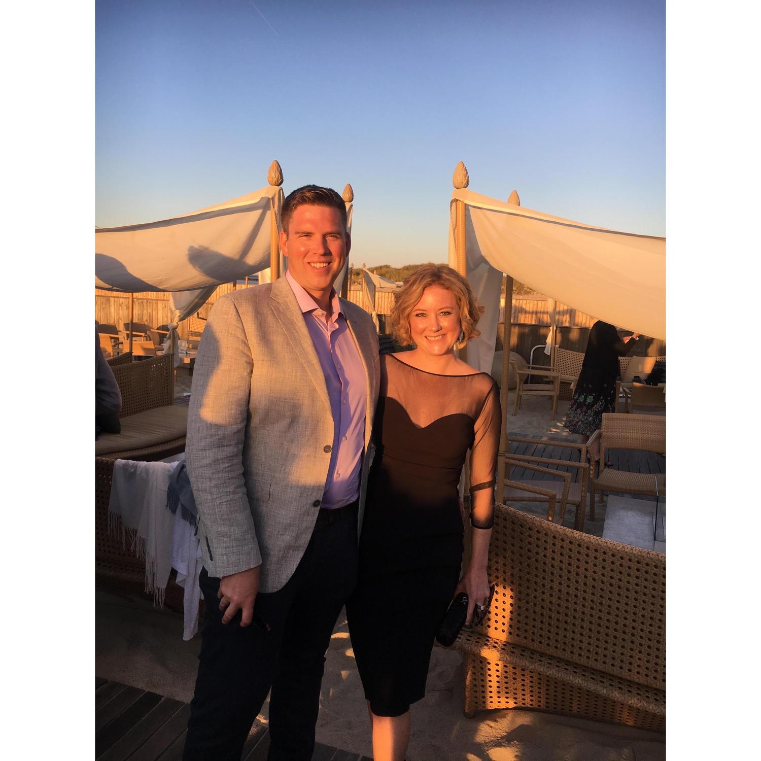 In Nantucket, at Alex's cousin Tyler and Allison's, wedding.