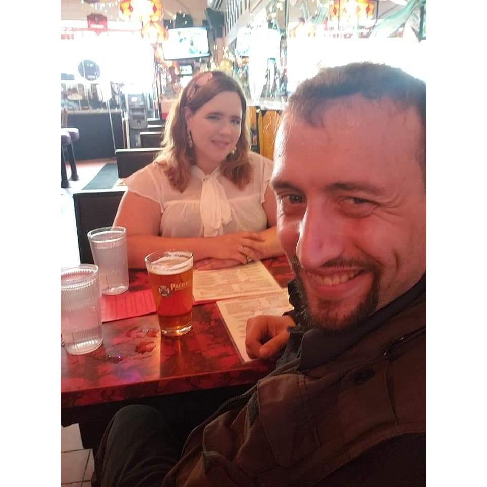 John and I in Harvard Square celebrating his birthday in August of 2019! :)