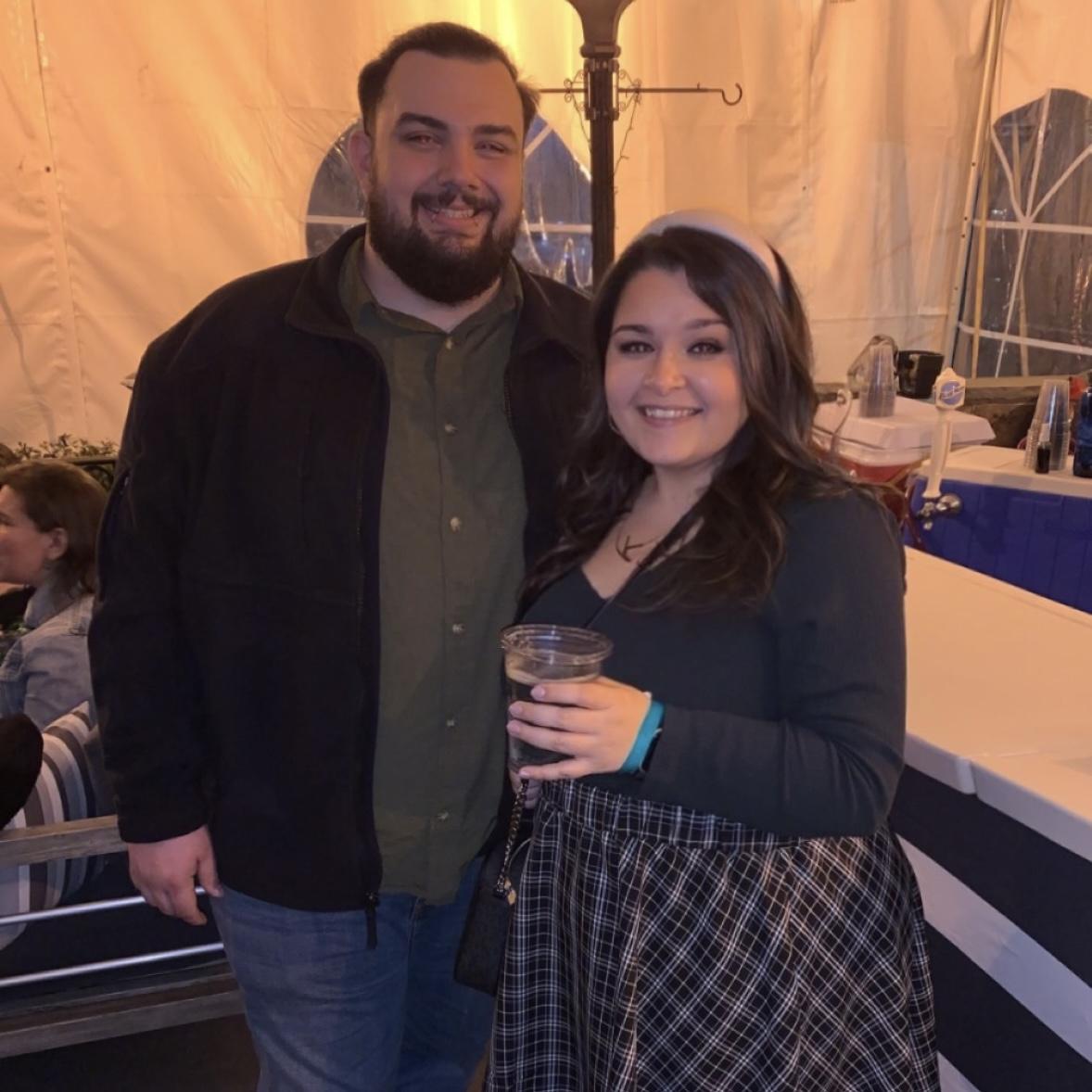 Our first photo together