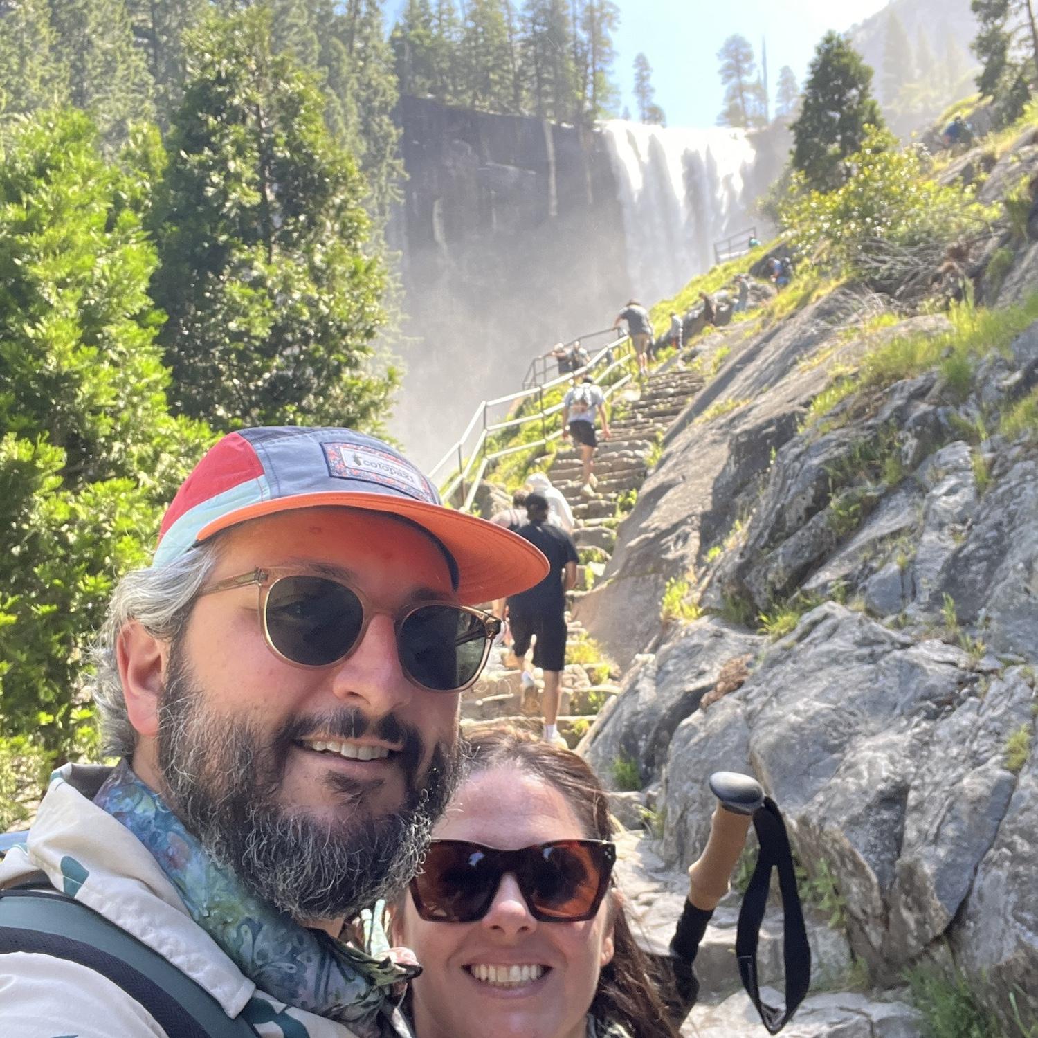 Vernal Falls.  A little sketchy not gonna lie.