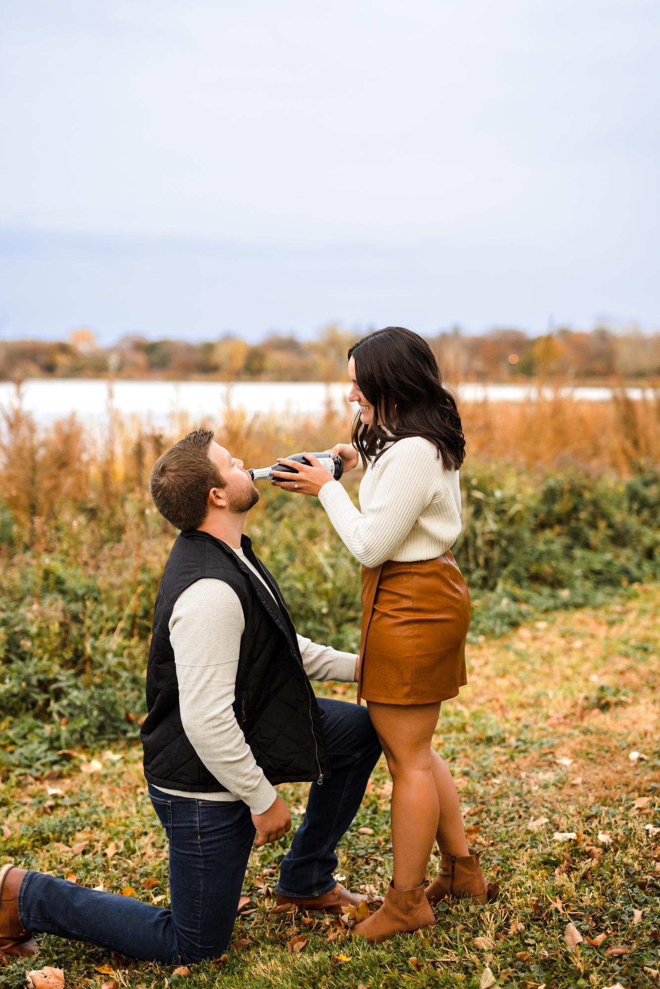 Engagement pictures where our first date was - Lake of the Isles (📸@studiotwelve52)