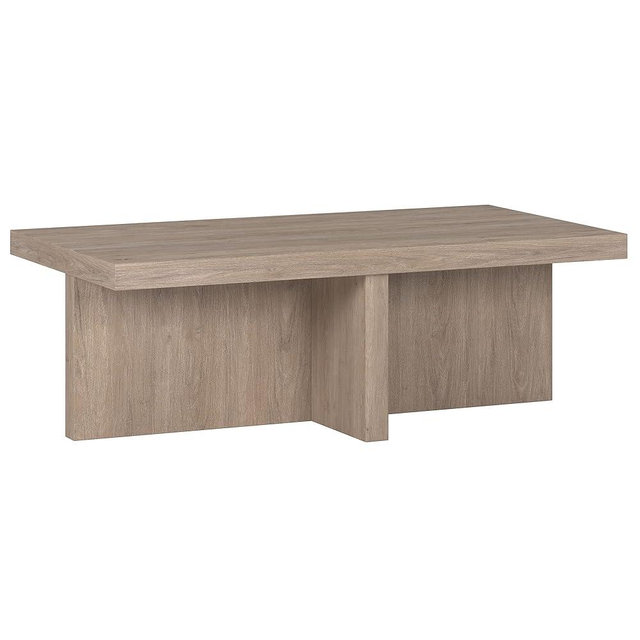Henn&Hart Elna Coffee Table, 44" Wide,Grey