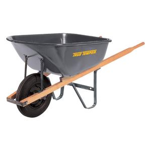 True Temper 6-cu ft Steel Wheelbarrow