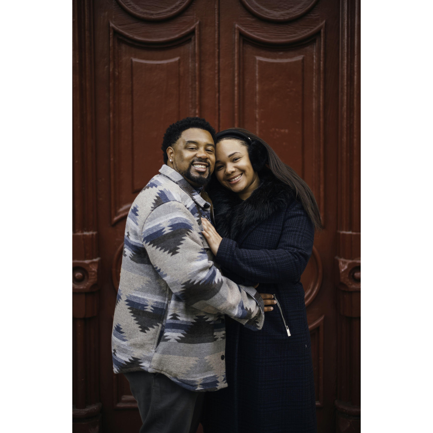 The first picture taken during the engagement photo shoot. We actually loved it for it to be a practice photo.