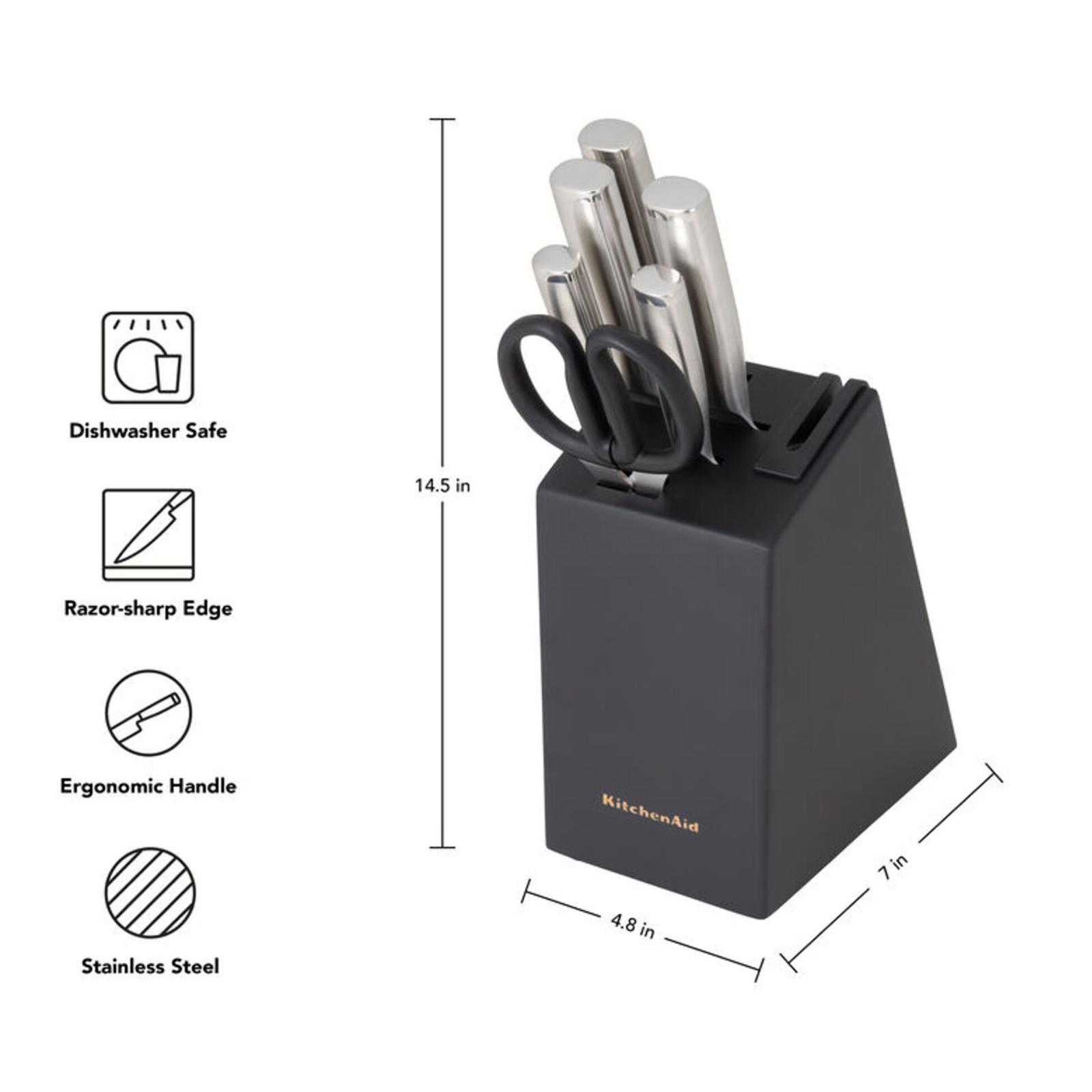 KitchenAid, Gourmet 7-Piece Knife Block Set | Zola