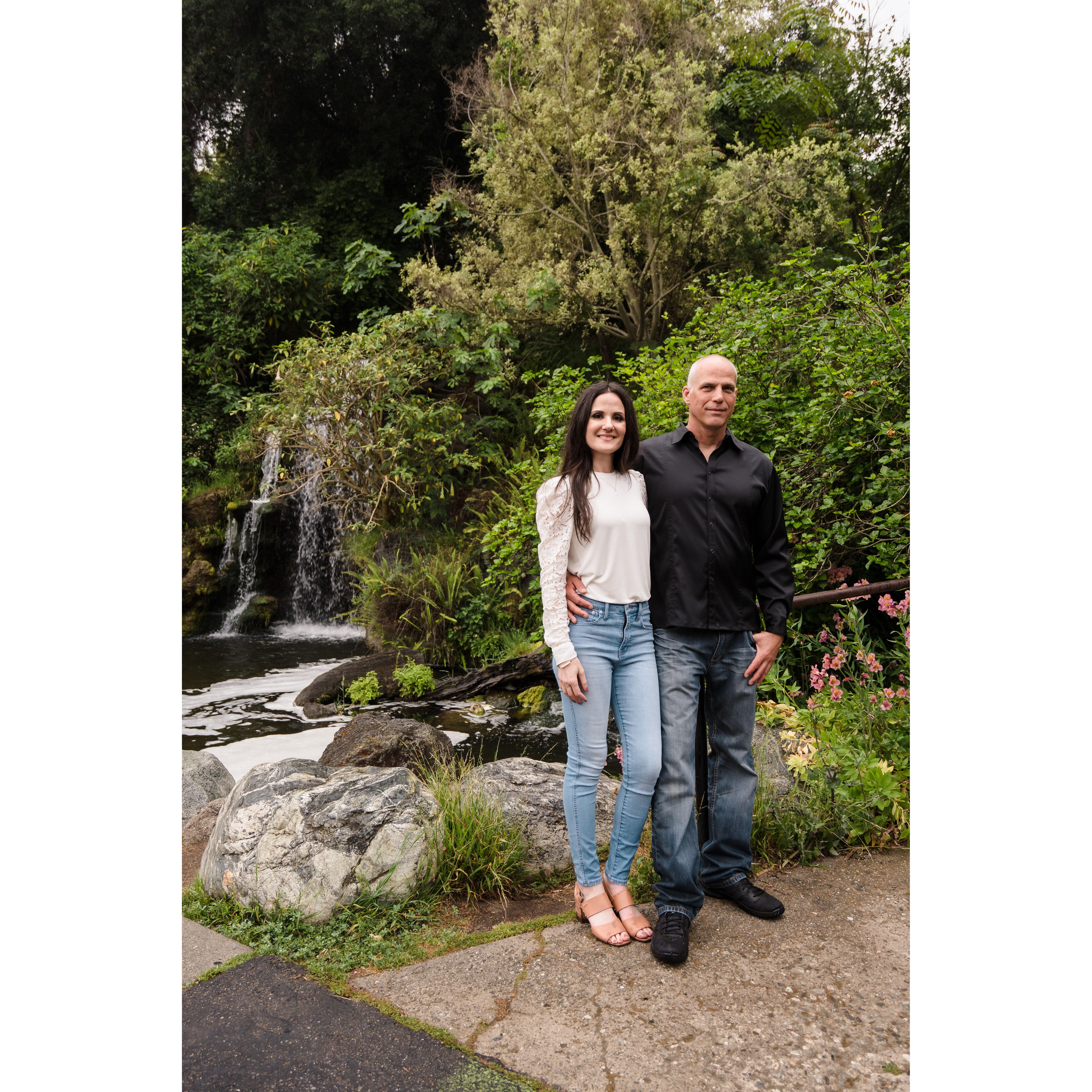 June 2023 engagement photo shoot at LA Arboretum & Botanical Garden