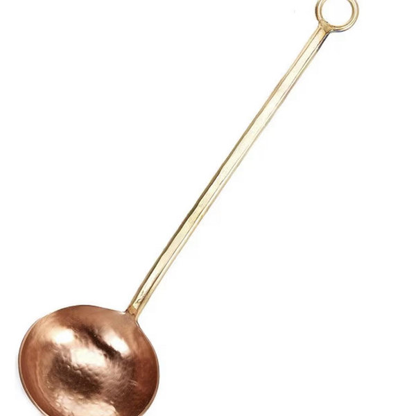 Southern Living Stainless Steel Hammered Copper & Forged Gold Ladle | Dillard's