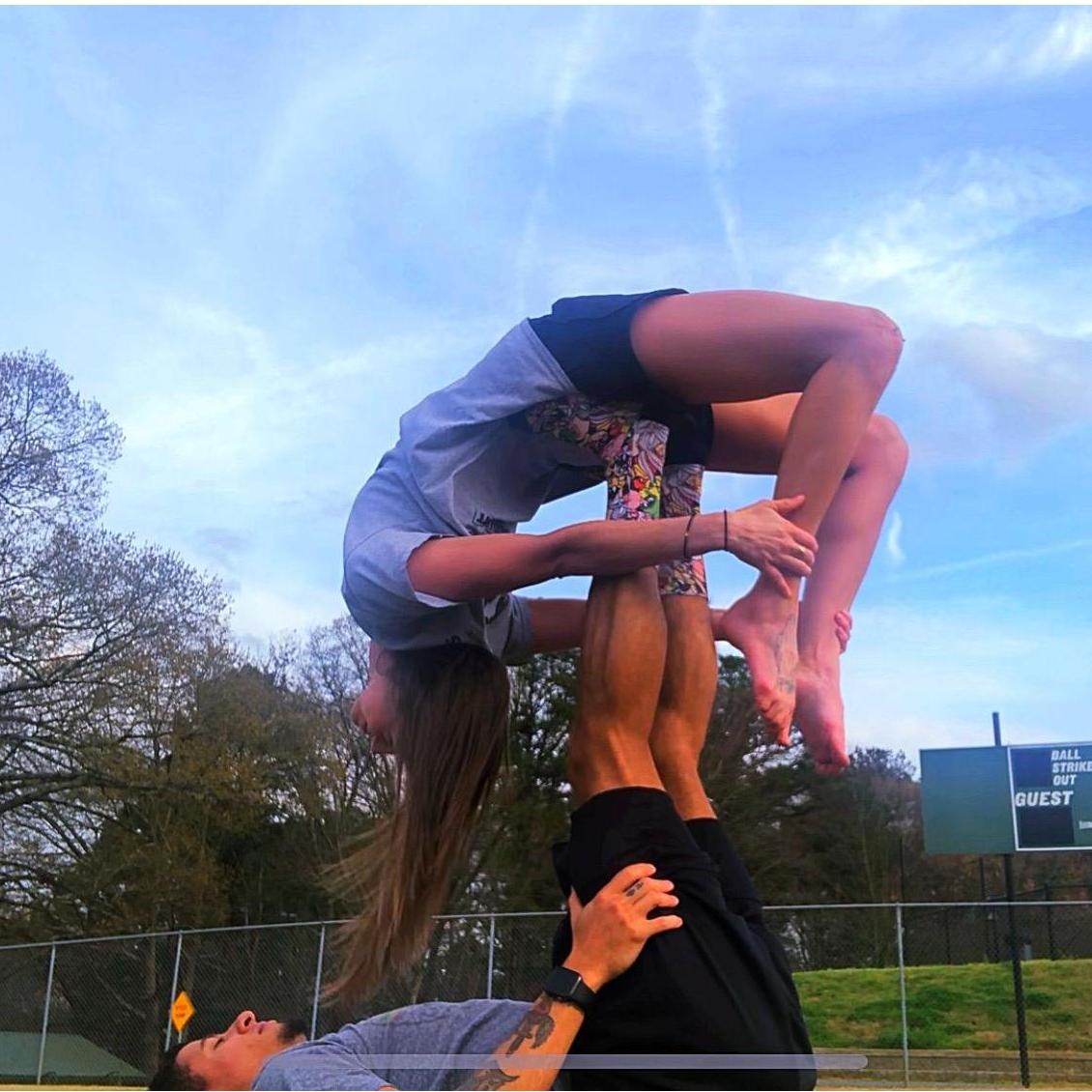 I love doing yoga with her!