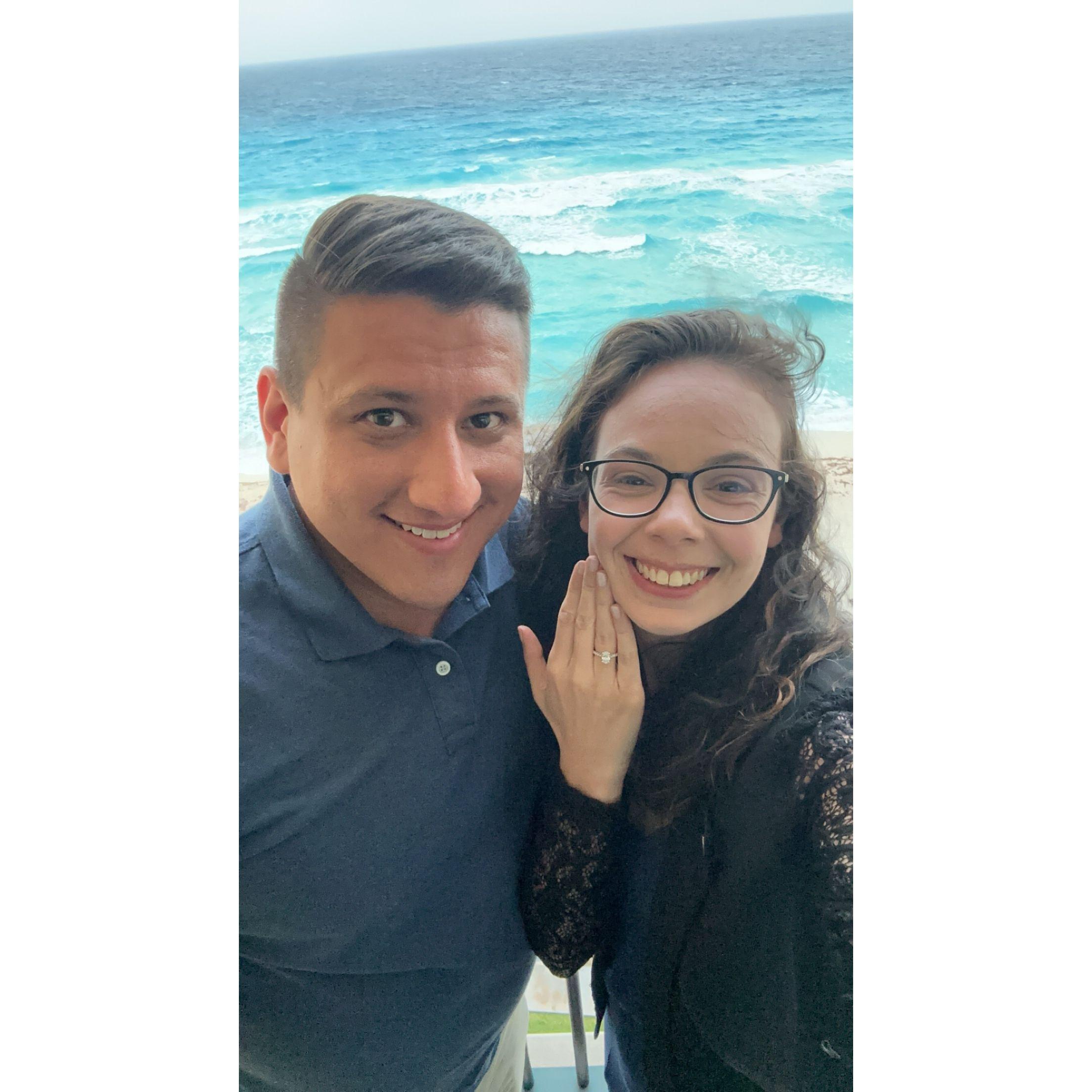 After getting engaged in Cancun!! - April 2024