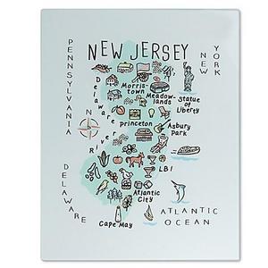 My Place New Jersey Cutting/Serving Board