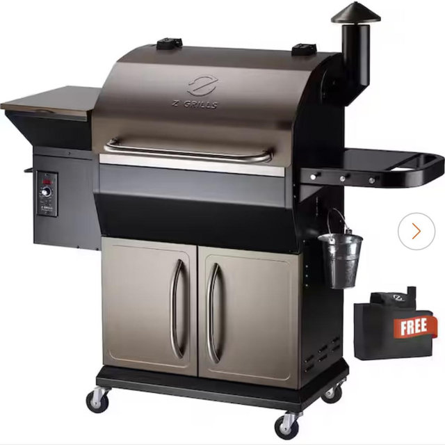 Z GRILLS 1056 sq. in. Pellet Grill in Bronze with Storage Cabinet, Includes Cover ZPG-1000D-1