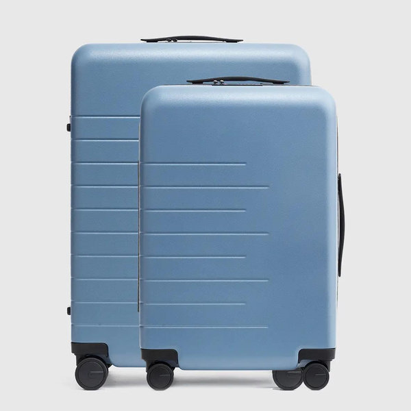 Carry-On & Medium Check-In Suitcase Set - Blue
