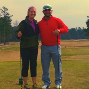 Golfing in Louisiana for my birthday. Pretty sure we skipped 10 holes, it was way too cold for golf.