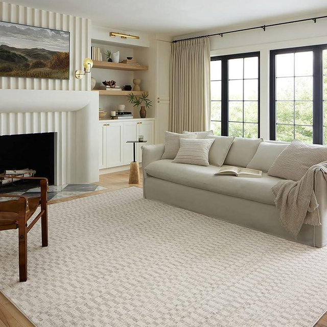 Loloi II Kamala Collection KAM-05 Ivory/Grey 7'-10" x 10' Area Rug