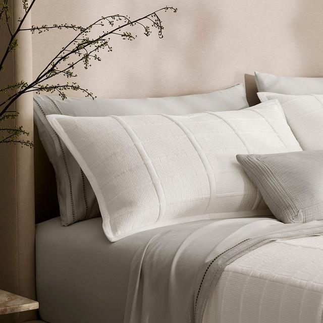Boll & Branch Signature Modern Grid Standard Sham