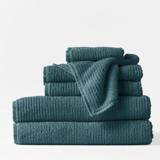 Temescal Organic Towel Set, Color: Deep Ocean