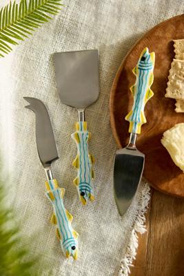 Fish Handle Cheese Knives, Set of 3