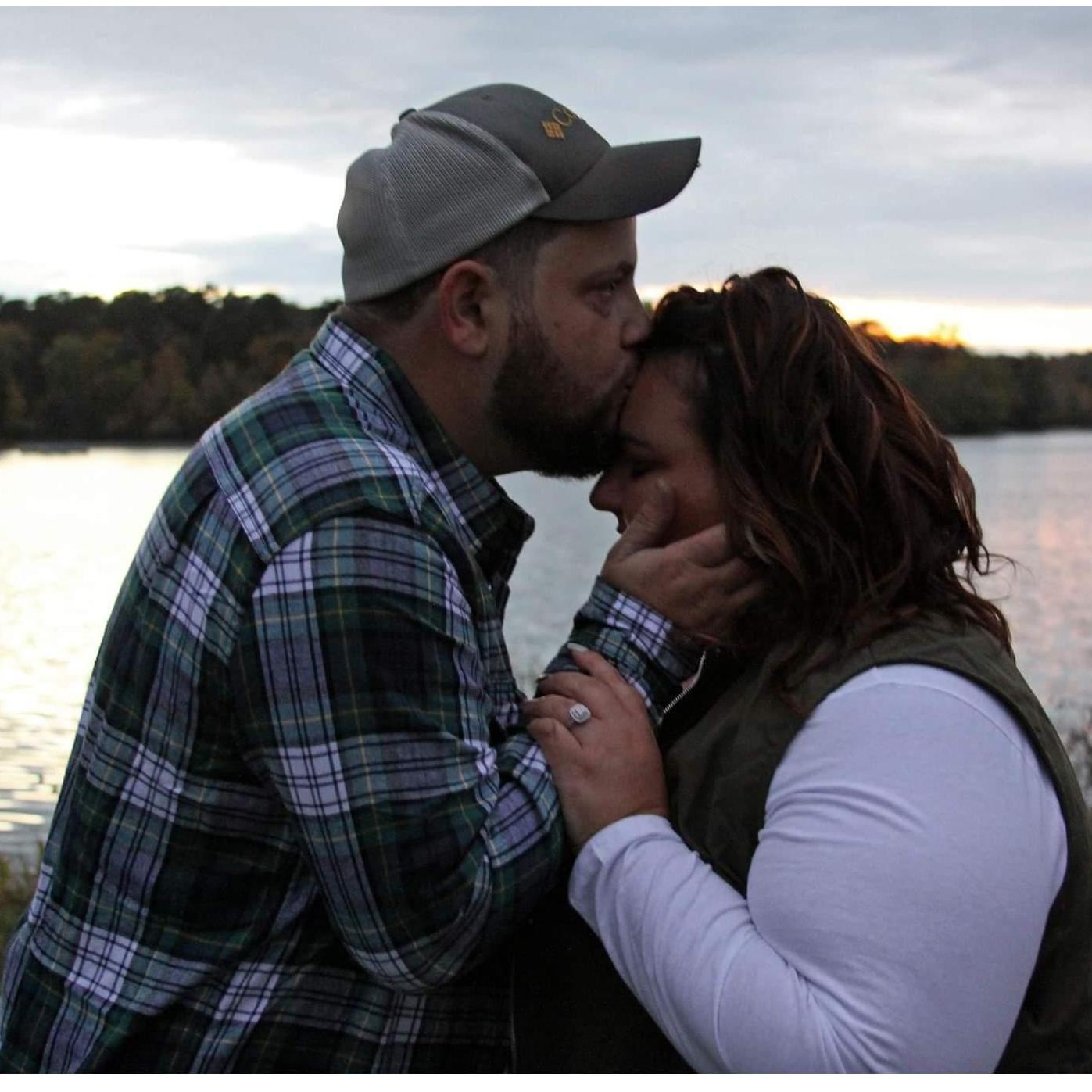 One of my favorite ways he kisses me!