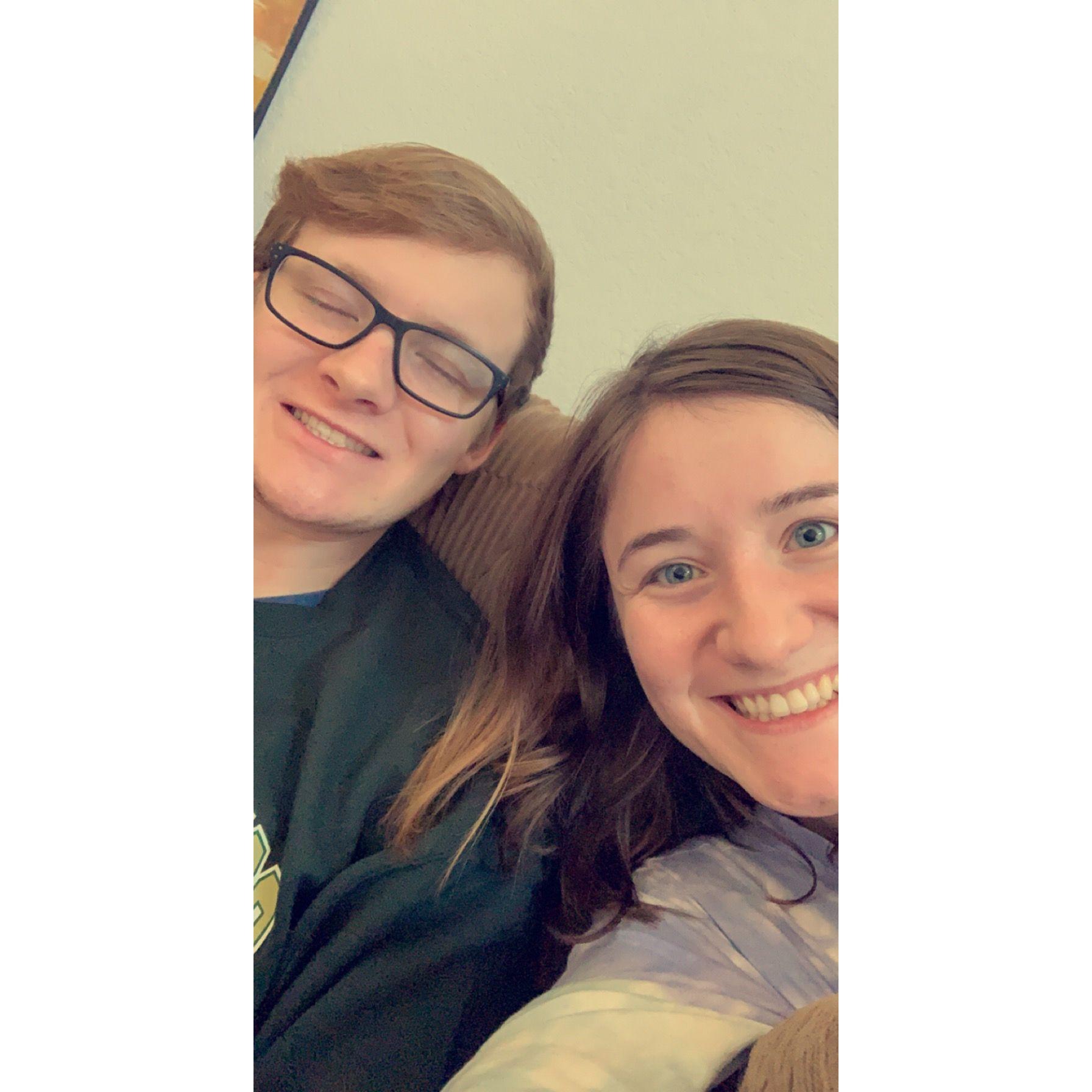 One of the first pictures together during our sophomore year