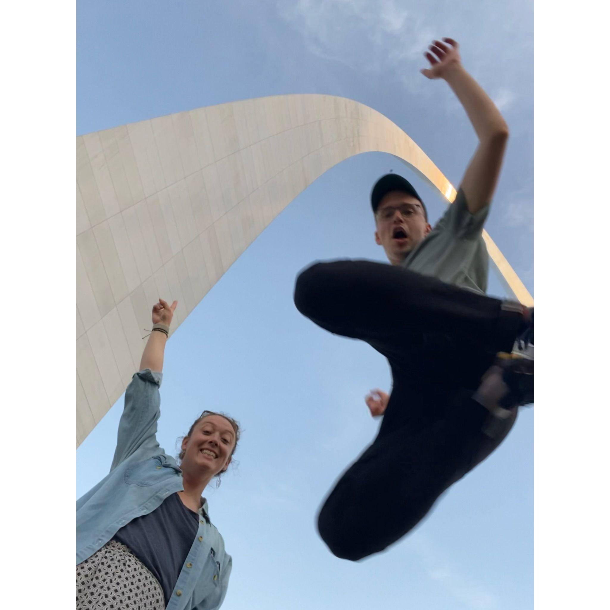 St. Louis Arch - first trip across the US, moving Ben to Utah