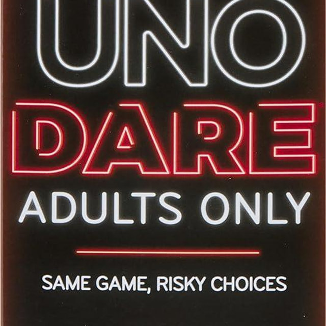 Mattel Games UNO Dare Adults Only Card Game for Game Night, Travel, Camping & Party