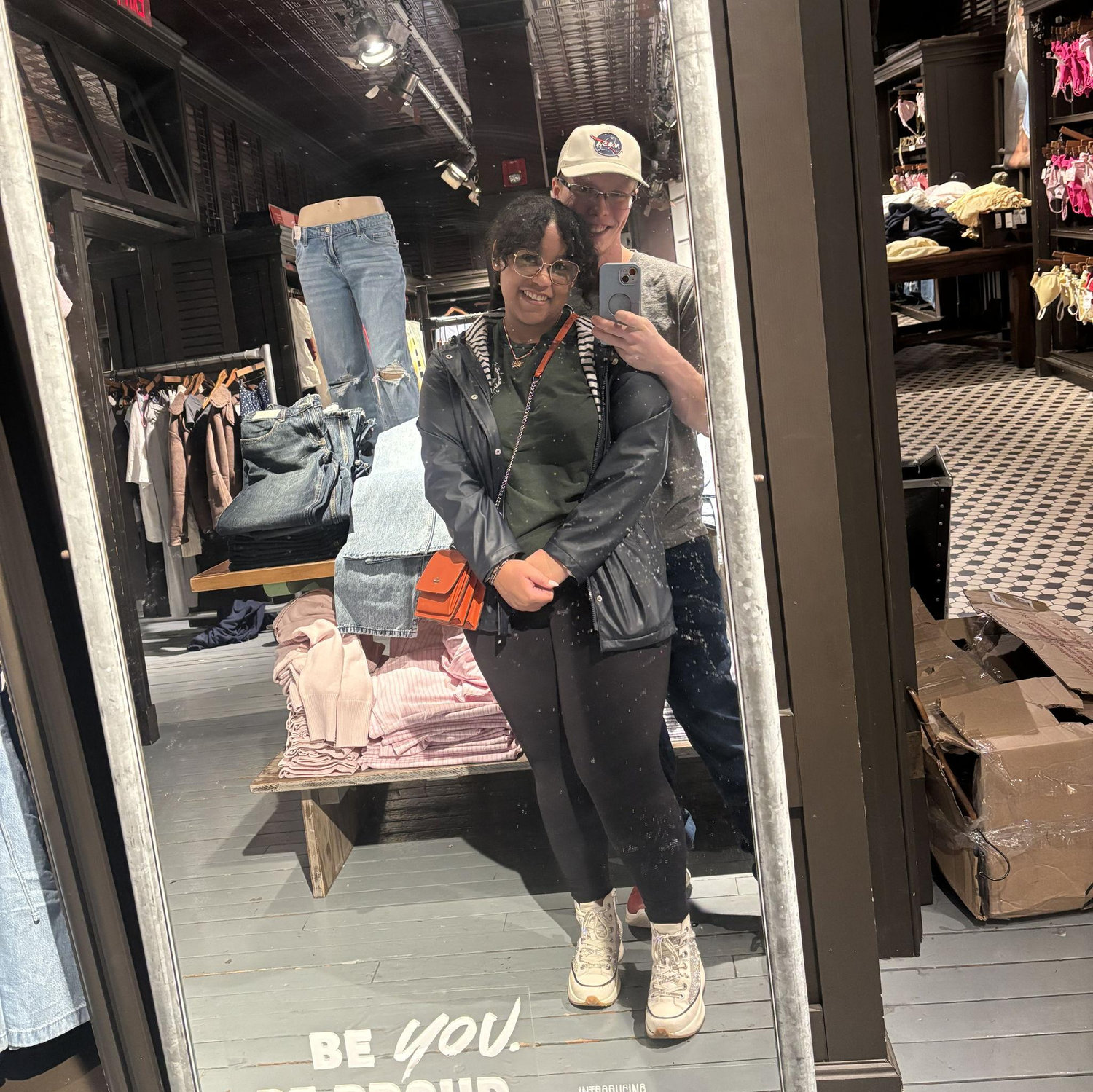 Mall date! The very first picture he ever posted of me!