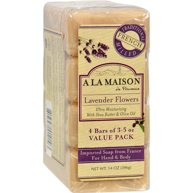 A La Maison 1015718 Bar Soap - Lavender Flower - Value 4 Pack