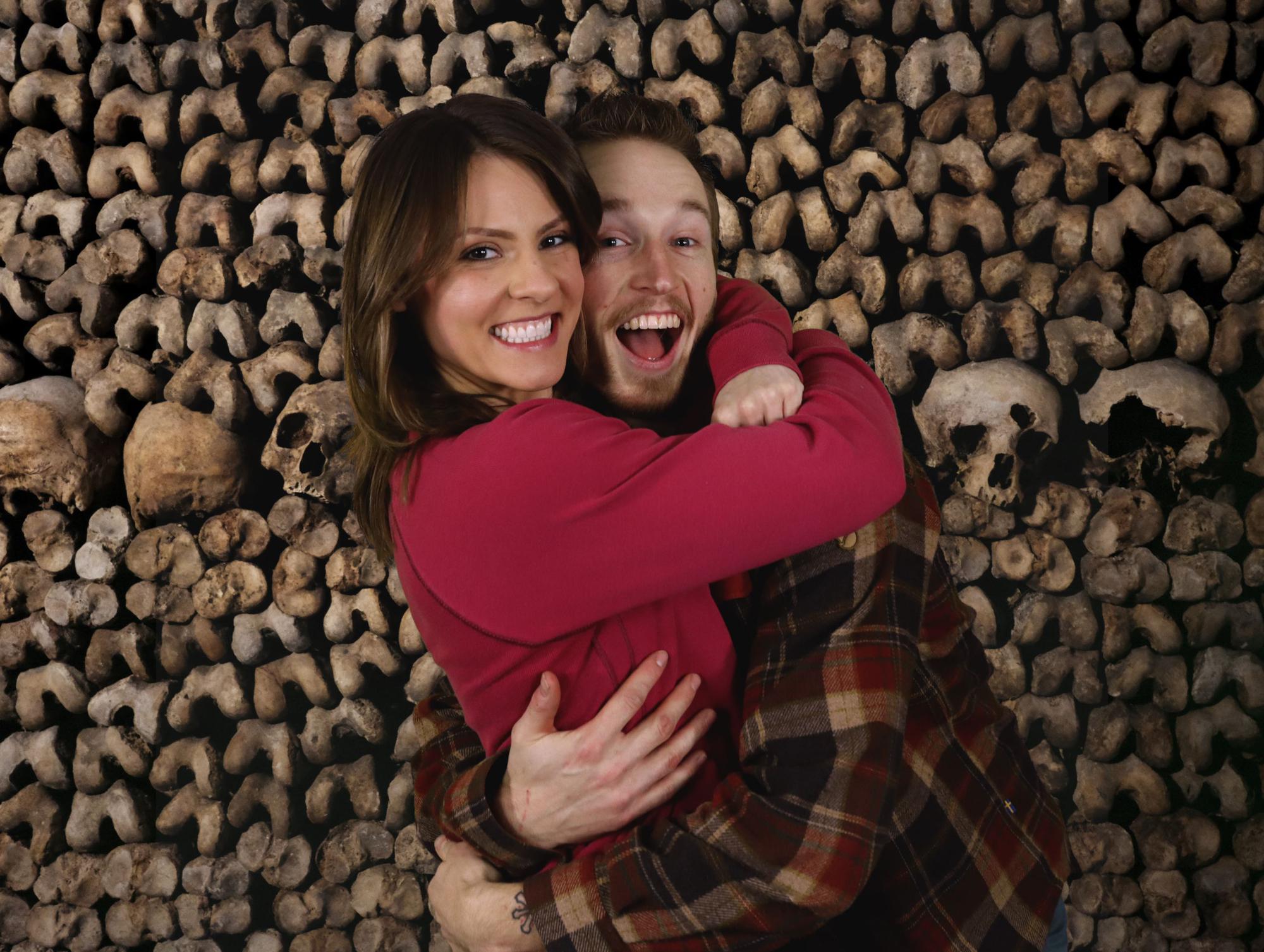 When you jokingly request the Catacombs for the background of your Valentine's Day photo 💀
