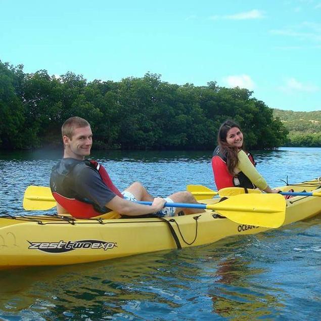 We shared a 2-person canoe which was fun but took a little bit to get used to! We were on an excursion during our first trip to St.Thomas, US Virgin Islands during the early Spring of 2016.