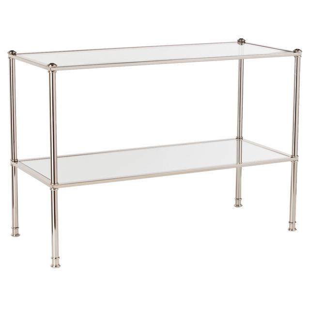 Stephens Console Table - Metallic Silver - Aiden Lane