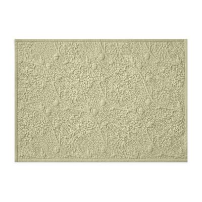 Vine Floral Boutis Place Mats, Set of 4, Sage Green Green