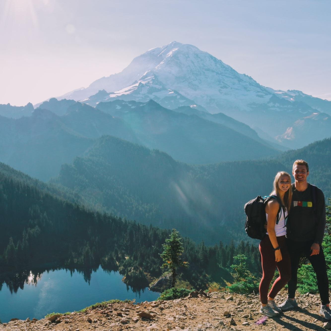 Our first hike together at Tolmie Peak in 2020!