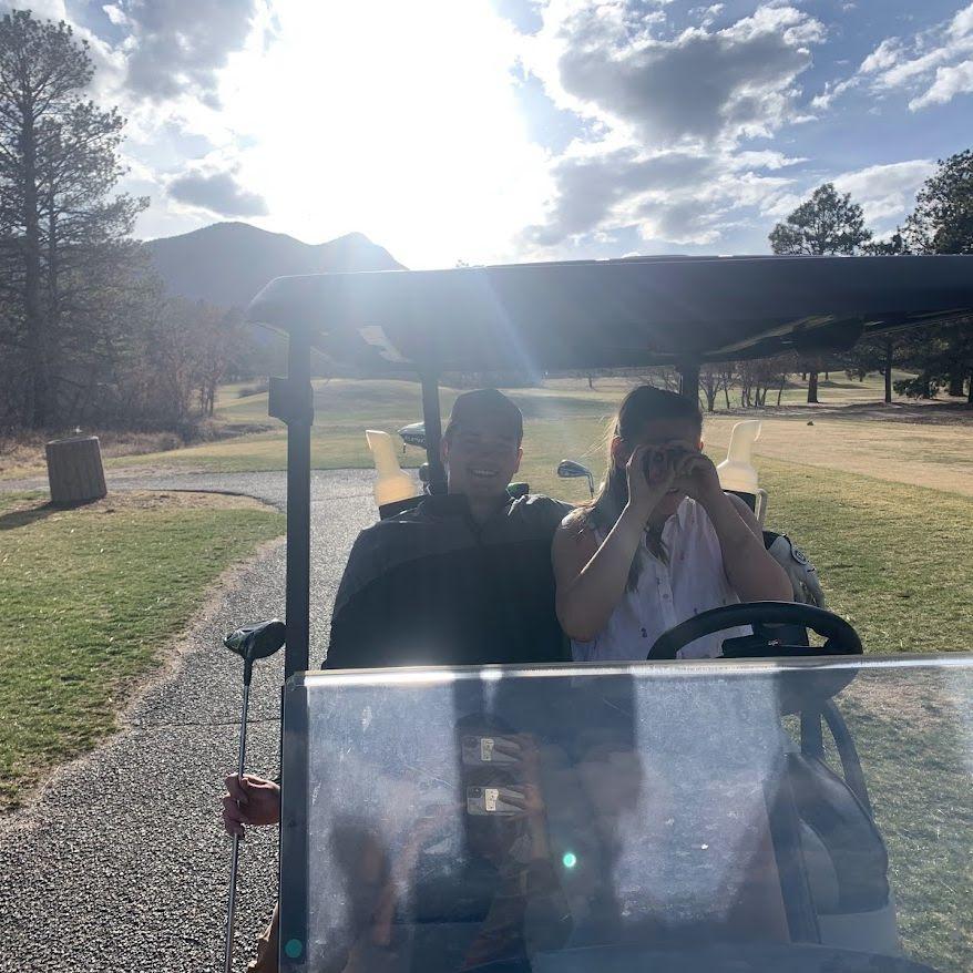 Kevin turned Nikki into a golfer