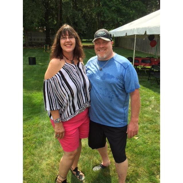 In New Jersey at his sister's home