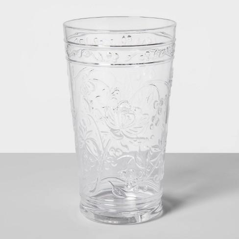 22oz Plastic Floral Embossed Tall Tumbler - Opalhouse™