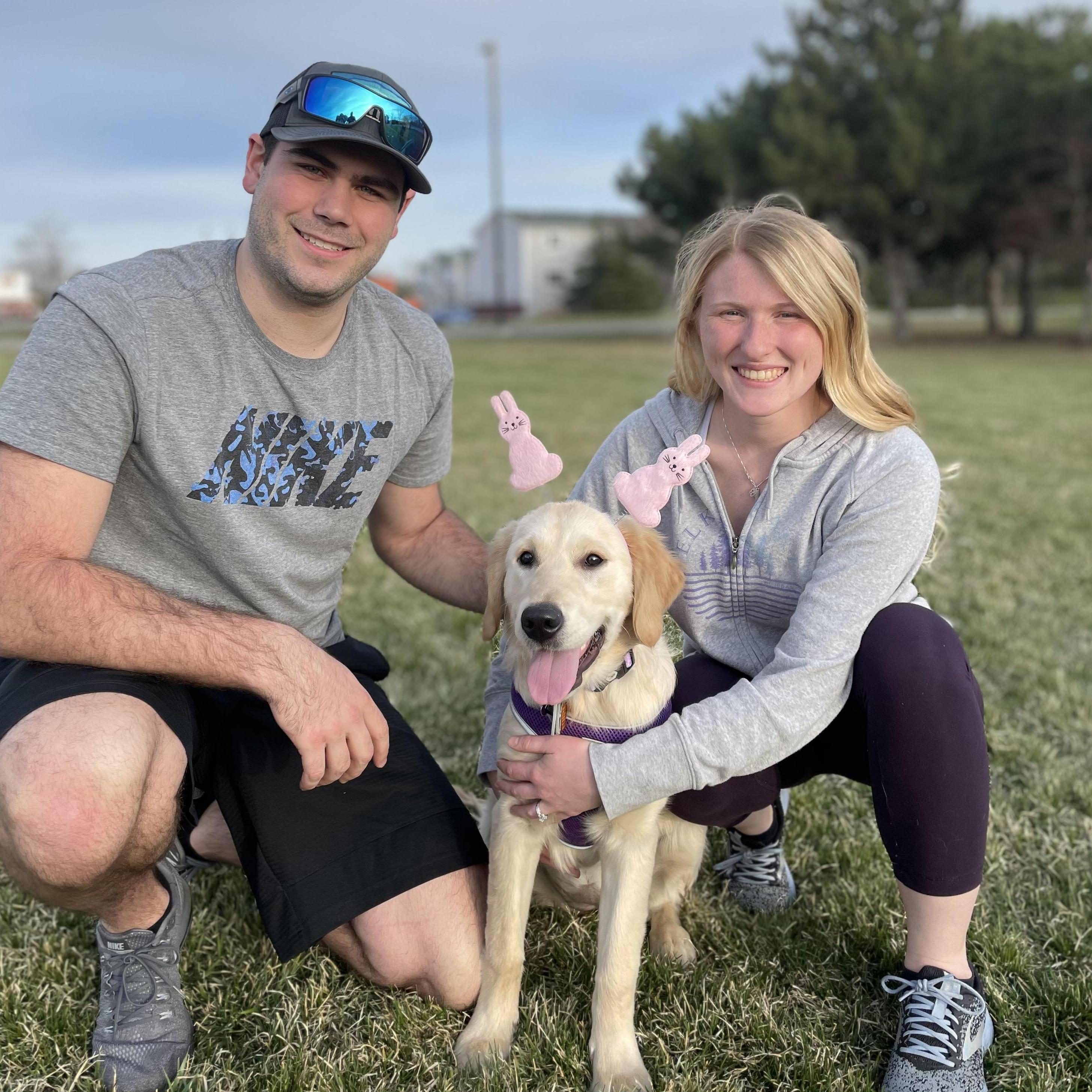 Easter with our first puppy together