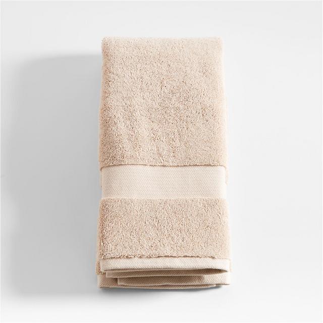 Organic Turkish Cotton Taupe Hand Towel