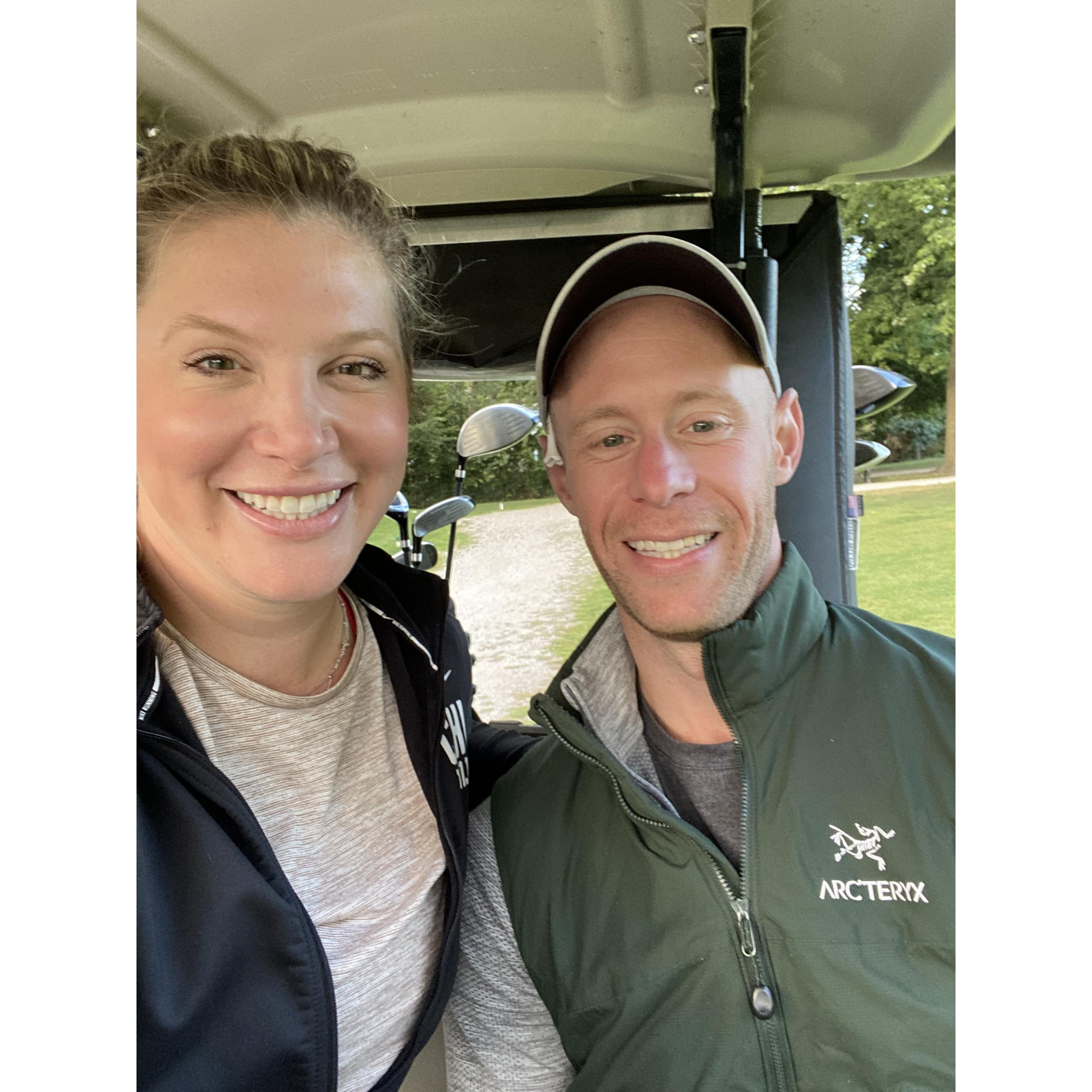 Golfing became a favorite hobby to do together.