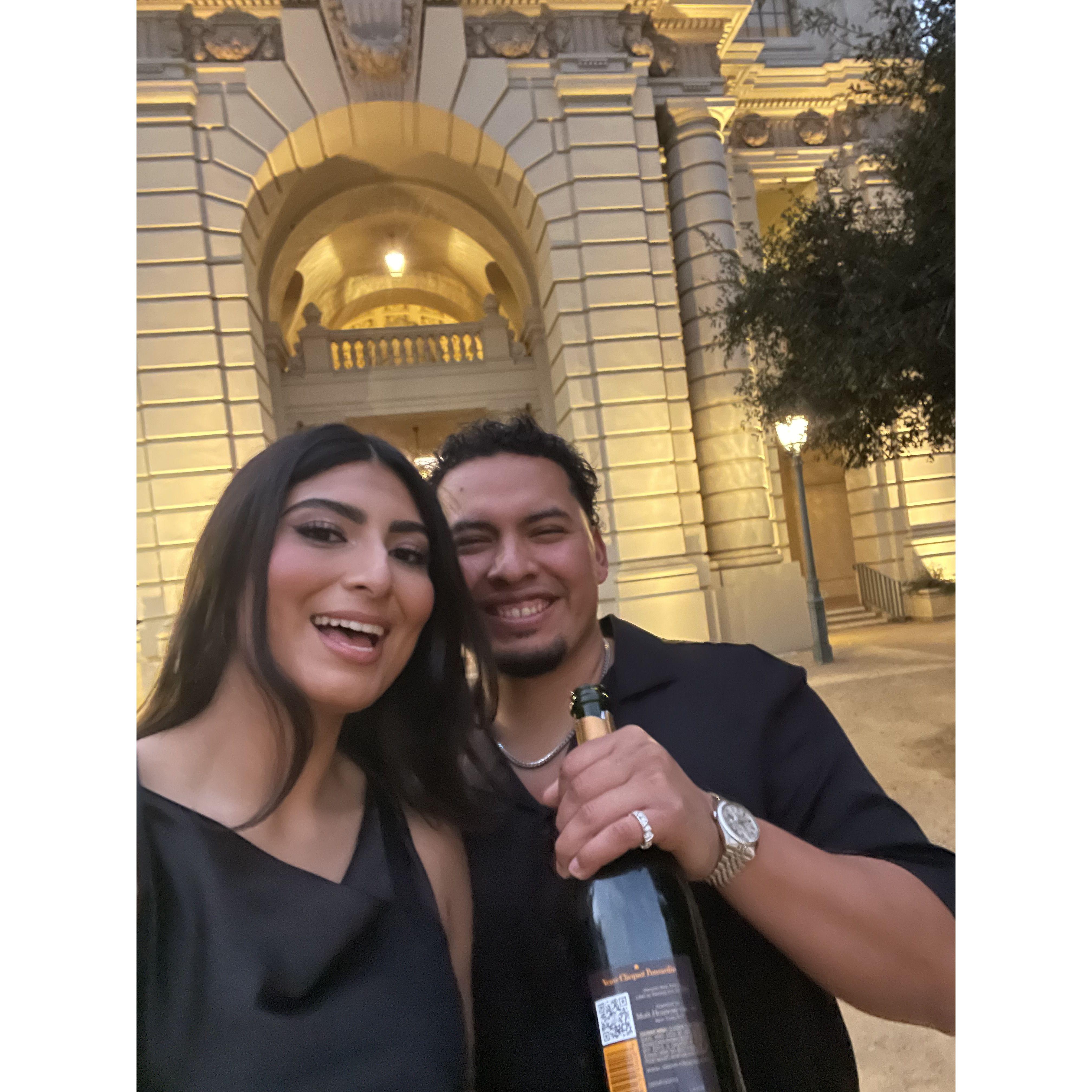 We had our engagement photo shoot!