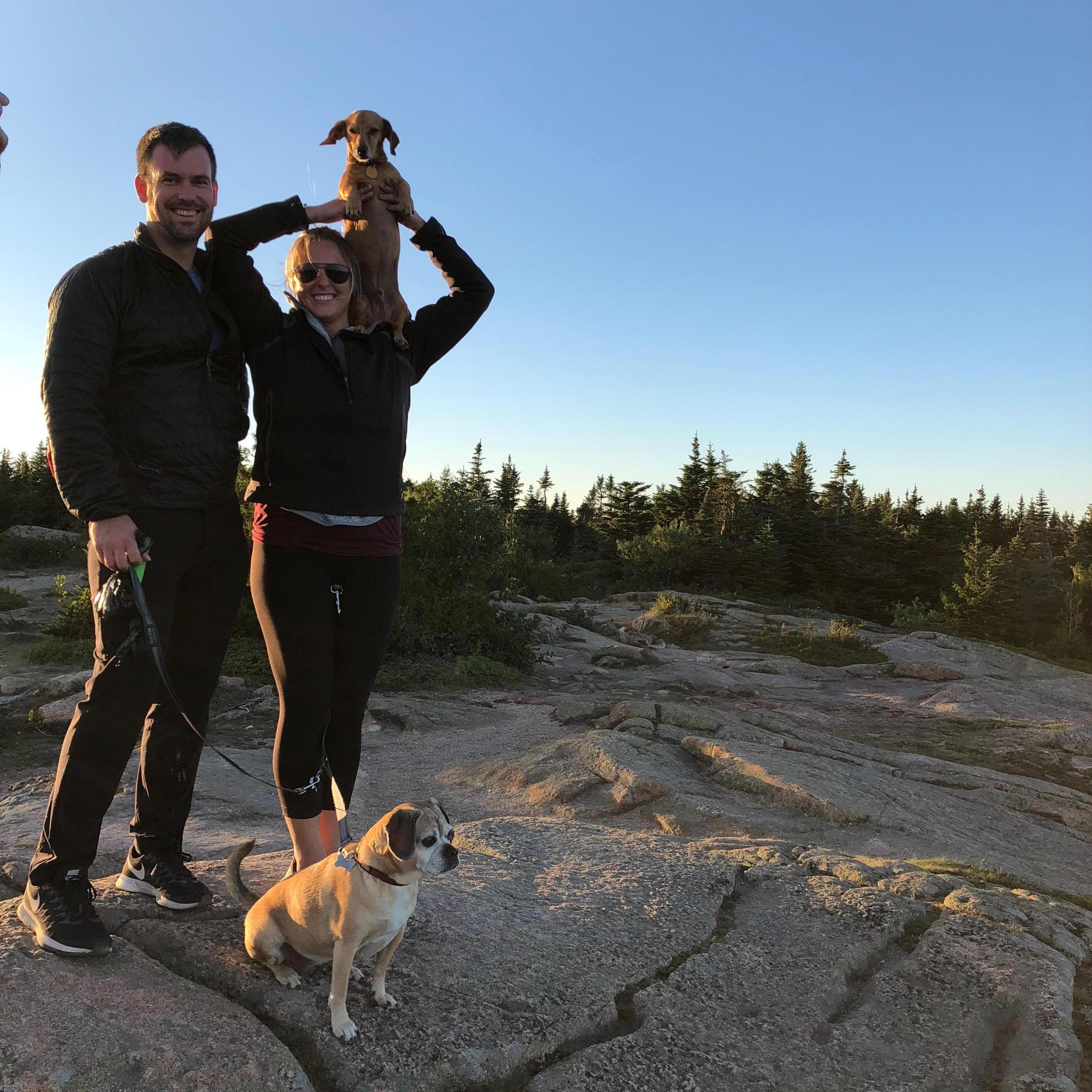 Acadia with Mougli and Bella