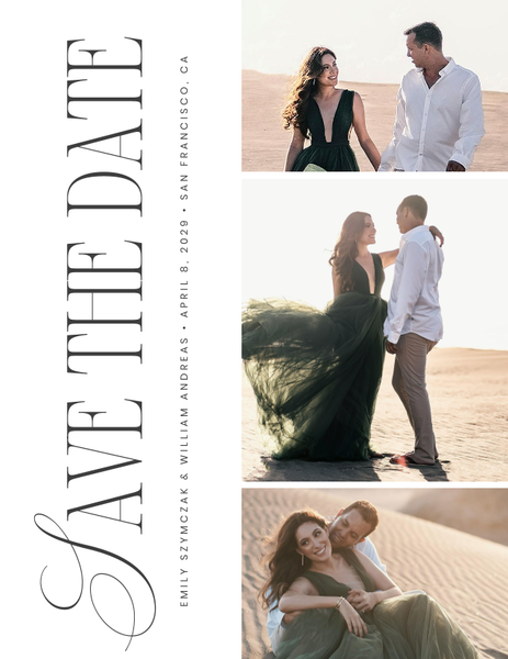Thisbe Multiphoto | White | Zola Save The Dates