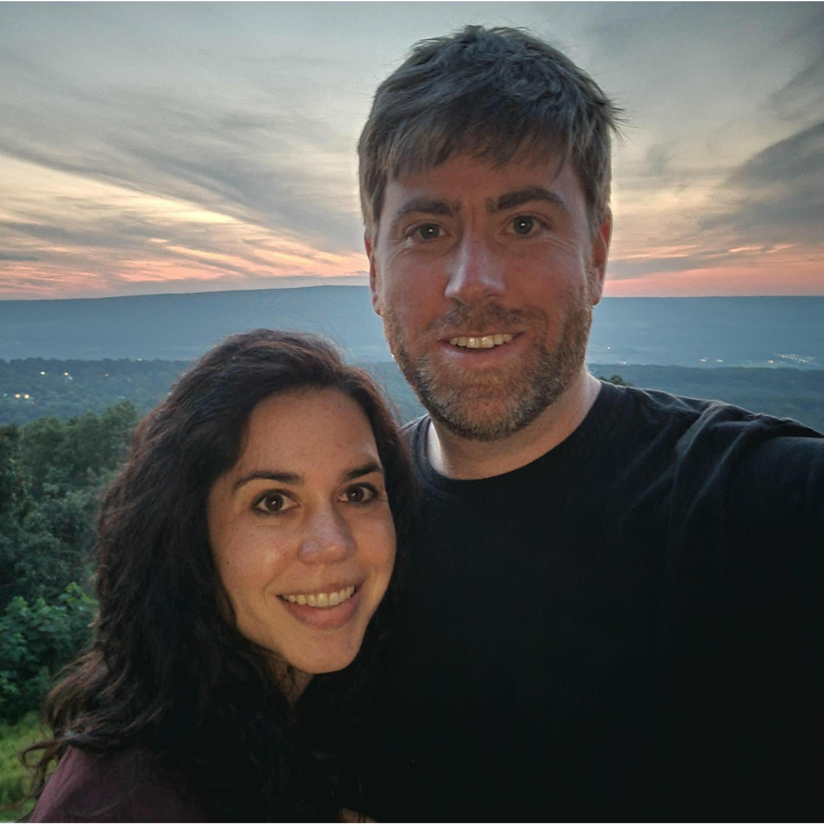 Sunset shortly before the proposal.